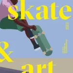 Skate graphic artist book cover and back cover design of Skate & Art published by Lannoo