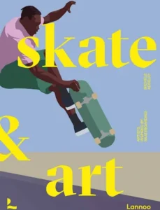 Skate-and-art-book-cover Skate graphic artist book cover and back cover design of Skate & Art published by Lannoo