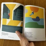 Inside spread showing multiple artworks by Nosebonk in Skate & Art book