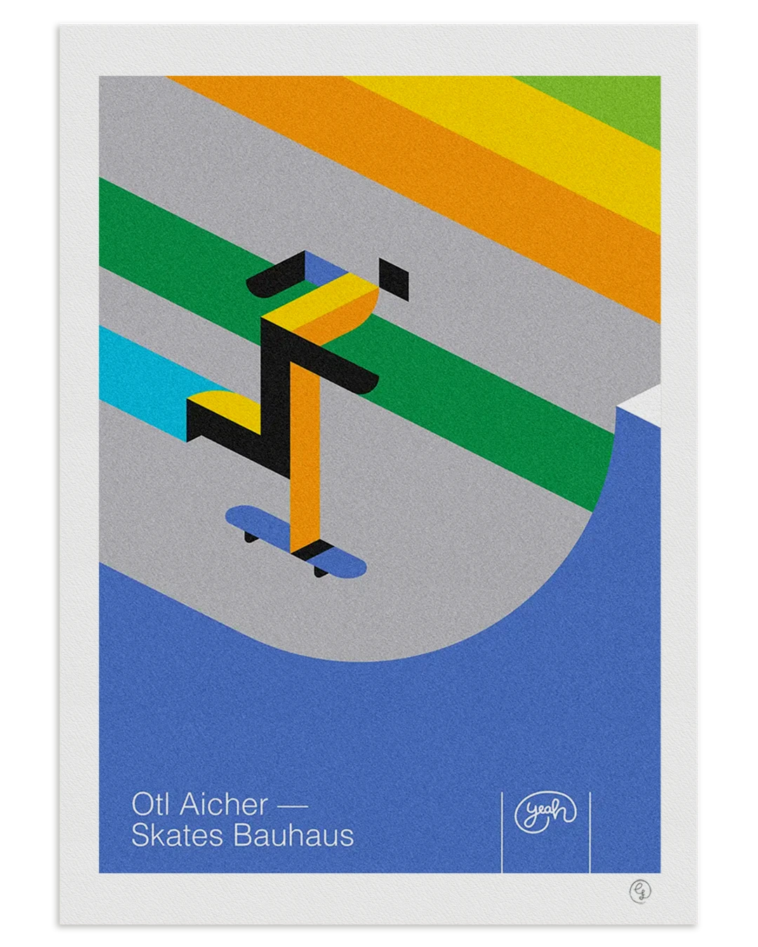 skate-art-print-otl-aicher-skates-bauhaus-nosebonk Skate art print inspired by Otl Aicher and Bauhaus graphics – abstract skater in motion by Nosebonk