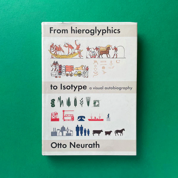 From Hieroglyphics to Isotype — visual autobiography by Otto Neurath, book cover